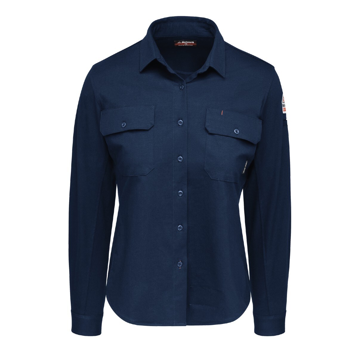 Women's FR Flex Knit Button Down Shirt in Navy